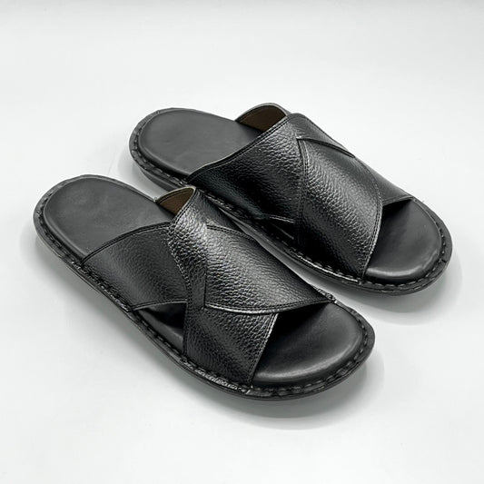 Handmade Slippers ( Soft Sole Black )
