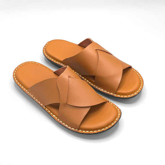 Handmade Slippers ( Soft Sole Brown )