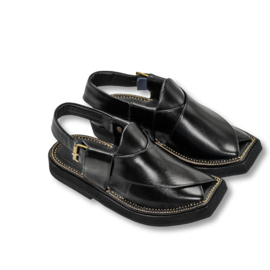 Kaptan Chappal (Black)