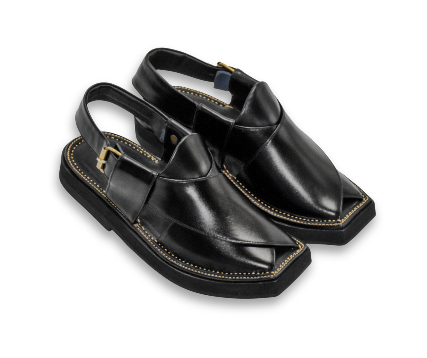 Kaptan Chappal (Black)